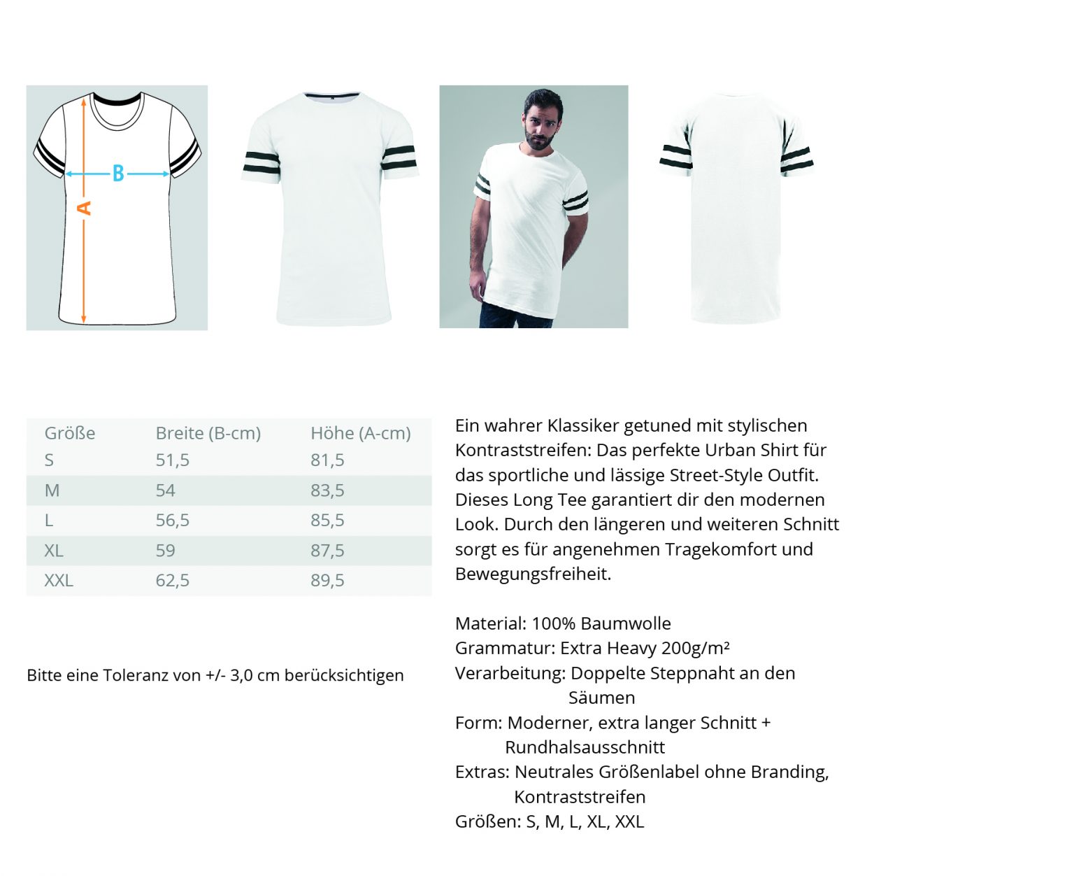 Infinite Fitnesswear  - Striped Long Shirt – Bild 2